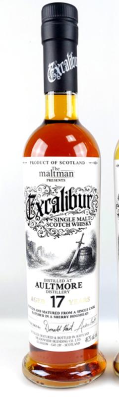 Aultmore 2009 – 17 Jahre Sherry Cask mit 49,2% Excalibur Serie von The Maltman - single Malt scotch Whisky